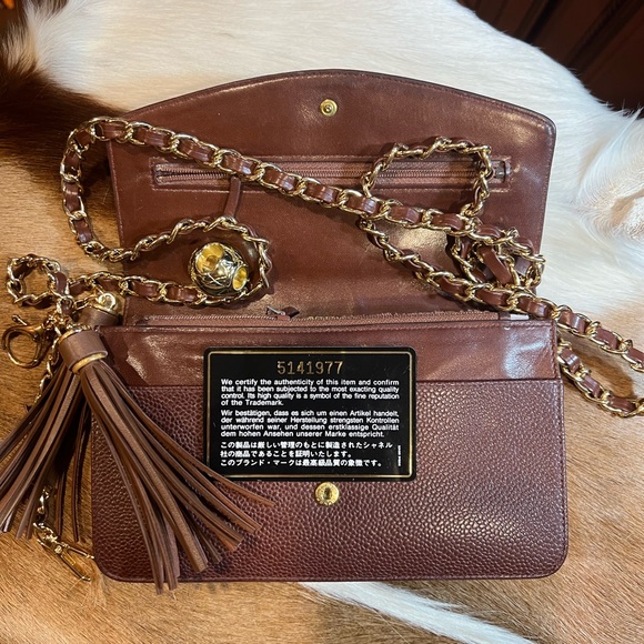 ✅SOLD✅CHANEL 🧡 TIRED OF BLACK❓GORG IN COGNAC🧡Mint 🧡BIG SAVINGS💰💰 - Picture 16 of 17